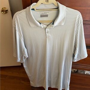 Men's Columbia Omni-Shade Striped Polo Shirt - Light Gray